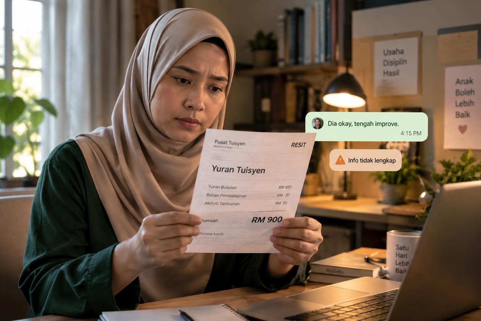 Ibu bapa risau kerana tuisyen tidak memberi gambaran jelas tentang masalah anak